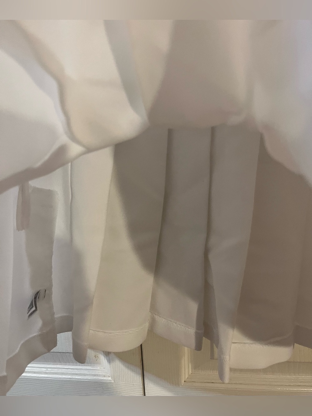 American Apparel Women’s White Pleated Tennis Mini Skirt Size Medium - Picture 4 of 9